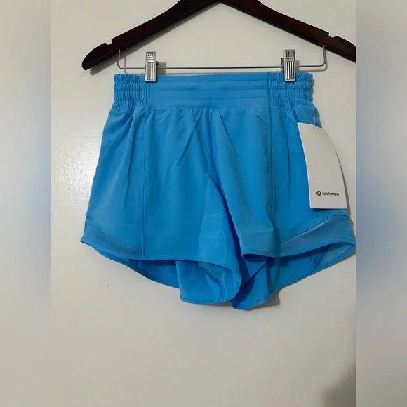 NWT Lululemon Hotty Hot High-Rise Lined Short 4” Kayak Blue size 2 - Picture 4 of 5